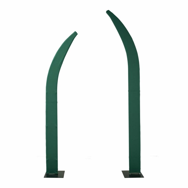 Arches Covers |   2Pc Spandex Curved Arch Backdrop Cover – Emerald Green Arches Arches