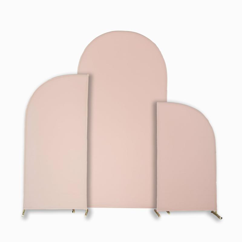 Arches Covers |   Spandex Arch Covers For Chiara Frame Backdrop 3Pc/Set – Blush/Rose Gold Arches Arches