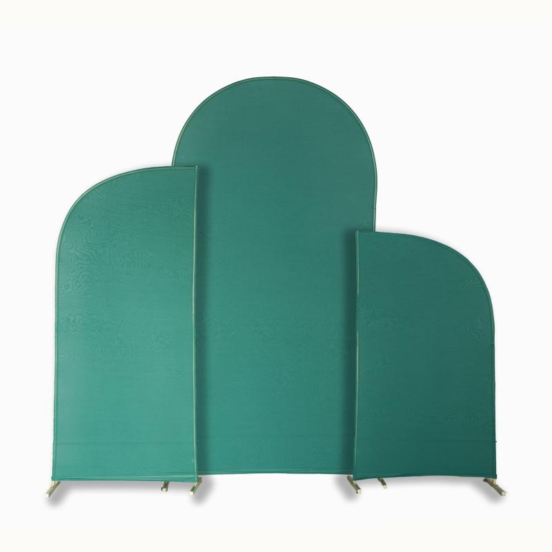 Arches Covers |   Spandex Arch Covers For Chiara Frame Backdrop 3Pc/Set – Emerald Green Arches Arches