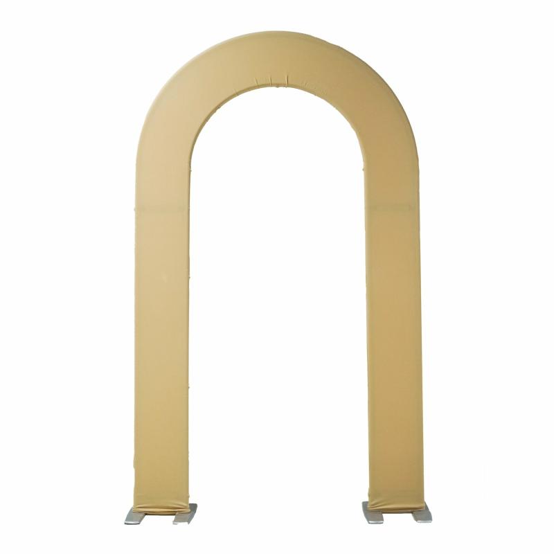 Arches |   Open Center Spandex Arch Cover – Champagne Arches Arches