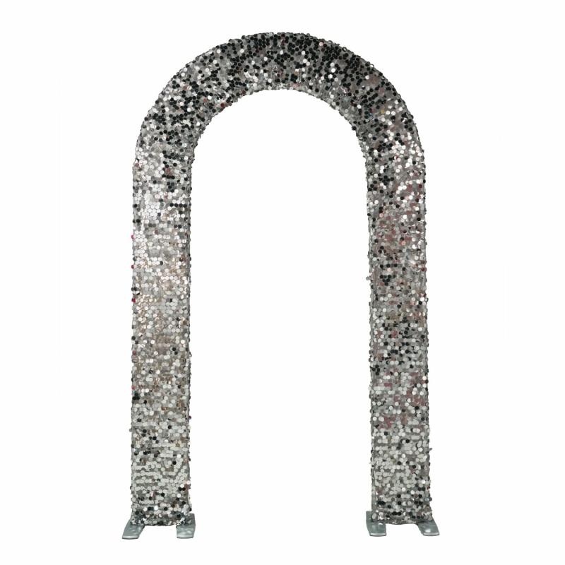 Arches |   Payette Sequin Open Center Arch Cover – Silver Arches Arches