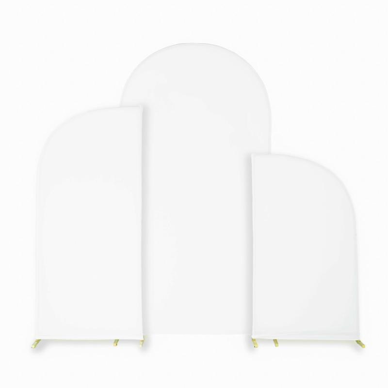 Arches |   Spandex Arch Covers For Chiara Frame Backdrop 3Pc/Set – White Arches Arches