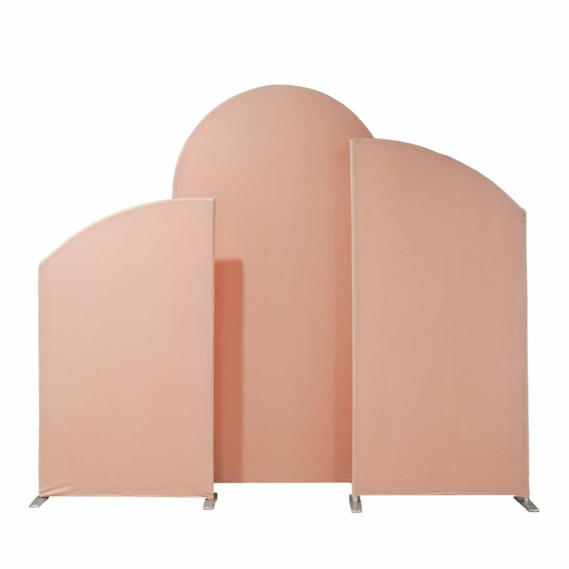 Arches |   Spandex Arch Covers For Heavy Duty Chiara Frame Backdrop 3Pc/Set – Blush/Rose Gold Arches Arches