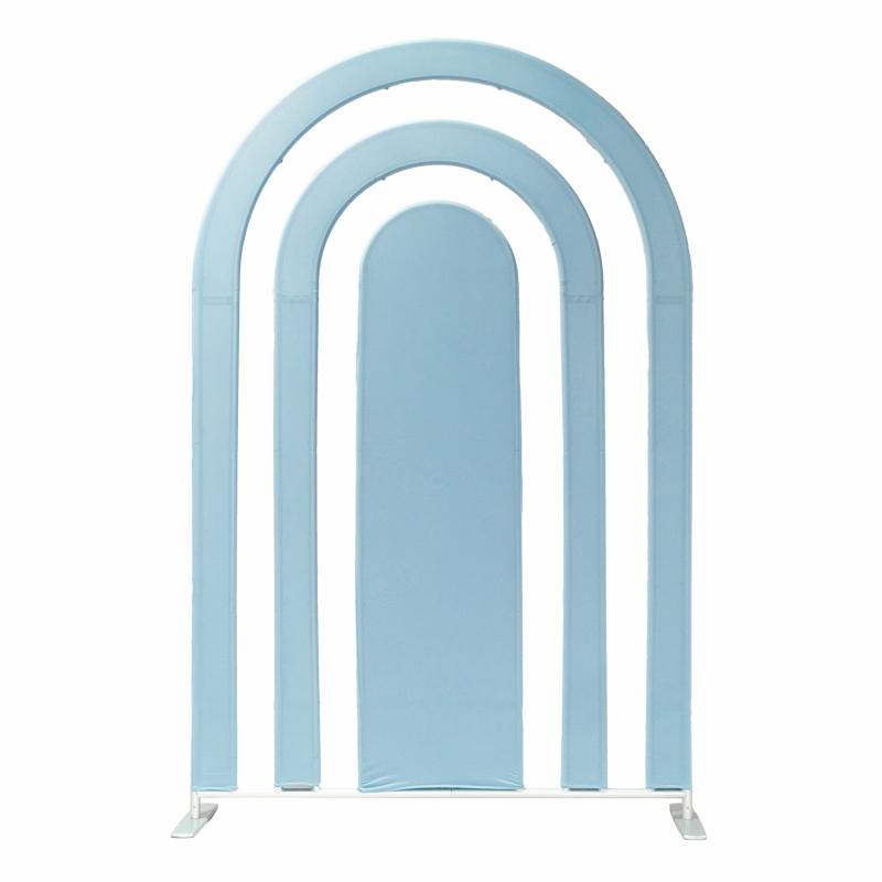 Arches |   Spandex Cover For Rainbow Multi-Tier Arch (3 Pc/Set) – Baby Blue Arches Arches