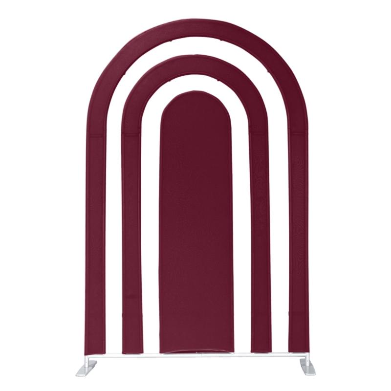 Arches |   Spandex Cover For Rainbow Multi-Tier Arch (3 Pc/Set) – Burgundy Arches Arches