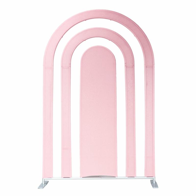 Arches |   Spandex Cover For Rainbow Multi-Tier Arch (3 Pc/Set) – Pink Arches Arches