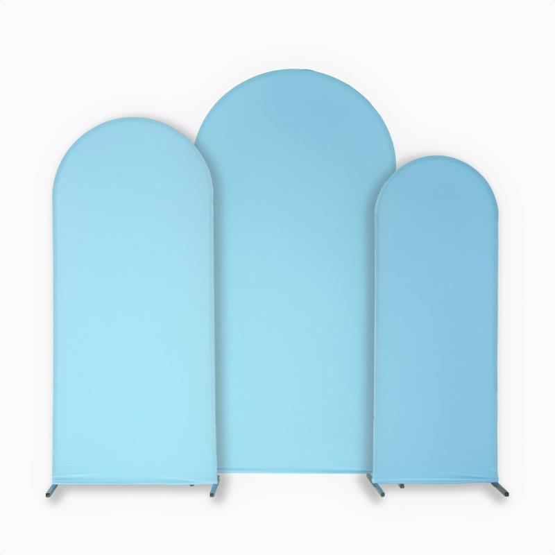 Arches |   Spandex Covers For Trio Arch Frame Backdrop 3Pc/Set – Baby Blue Arches Arches