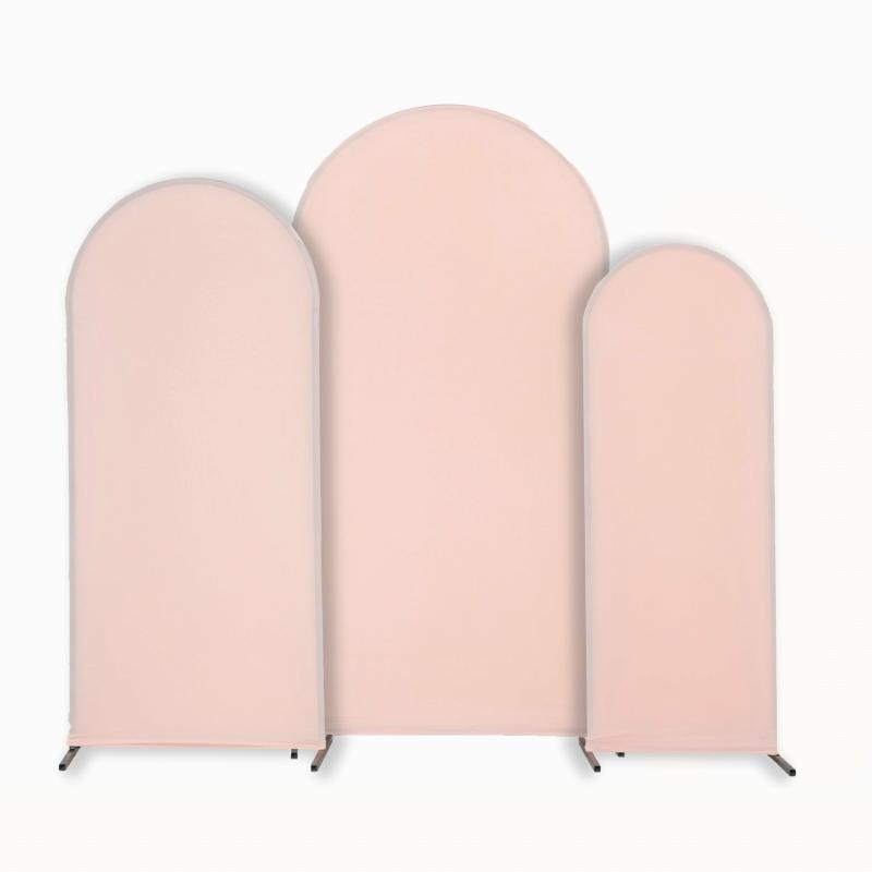 Arches |   Spandex Covers For Trio Arch Frame Backdrop 3Pc/Set – Blush/Rose Gold Arches Arches