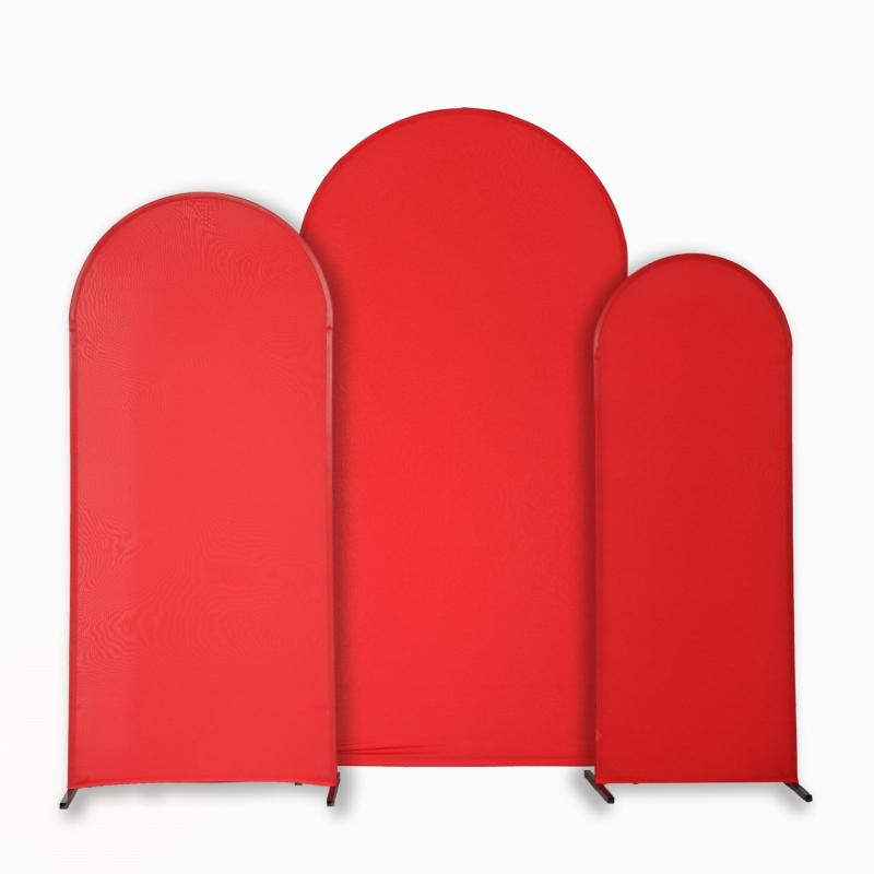 Arches |   Spandex Covers For Trio Arch Frame Backdrop 3Pc/Set – Red Arches Arches