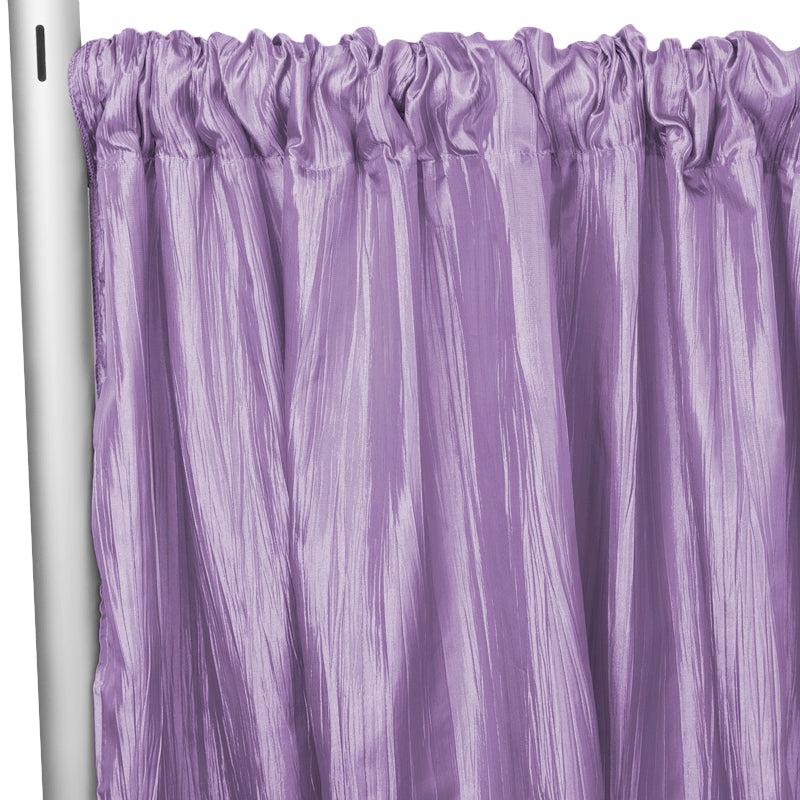 Backdrop Draping |   Accordion Crinkle Taffeta 10Ft H X 54" W Drape/Backdrop Panel – Victorian Lilac/Wisteria Backdrop Draping Backdrop Draping