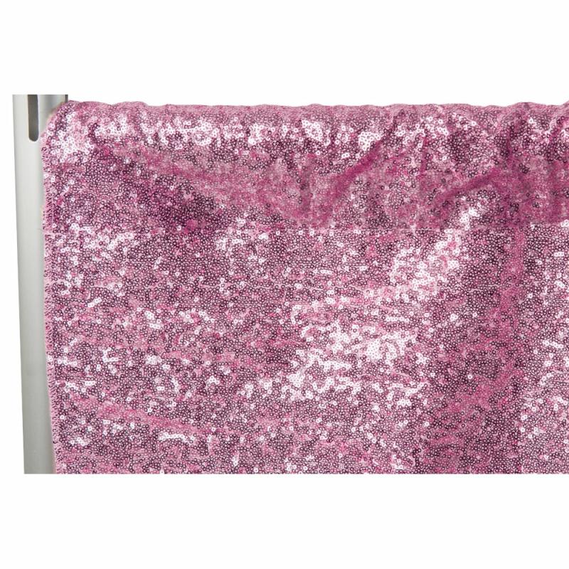 Backdrop Draping |   Glitz Sequin 10Ft H X 52" W Drape/Backdrop Panel – Pink Backdrop Draping Backdrop Draping