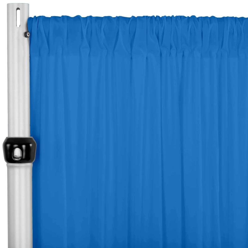 Backdrop Draping |   Spandex 4-Way Stretch Backdrop Drape Curtain 10Ft H X 60" W – Azure Blue Backdrop Draping Azure Blue