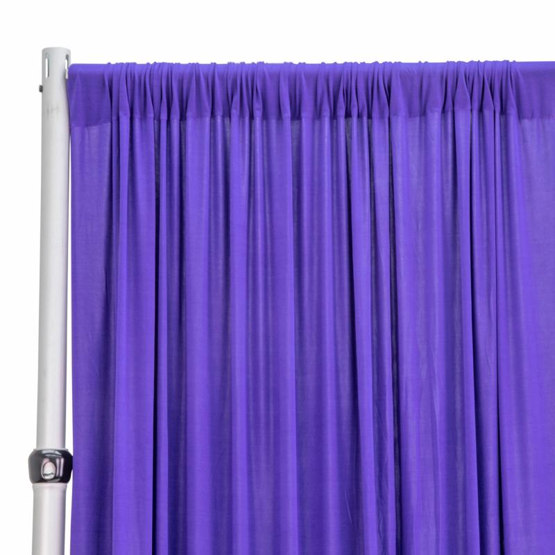 Backdrop Draping |   Spandex 4-Way Stretch Backdrop Drape Curtain 10Ft H X 60" W – Purple Backdrop Draping Backdrop Draping