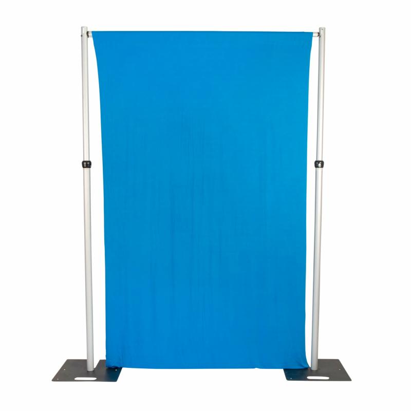 Backdrop Draping |   Spandex 4-Way Stretch Backdrop Drape Curtain 12Ft H X 60" W – Azure Blue Backdrop Draping Azure Blue