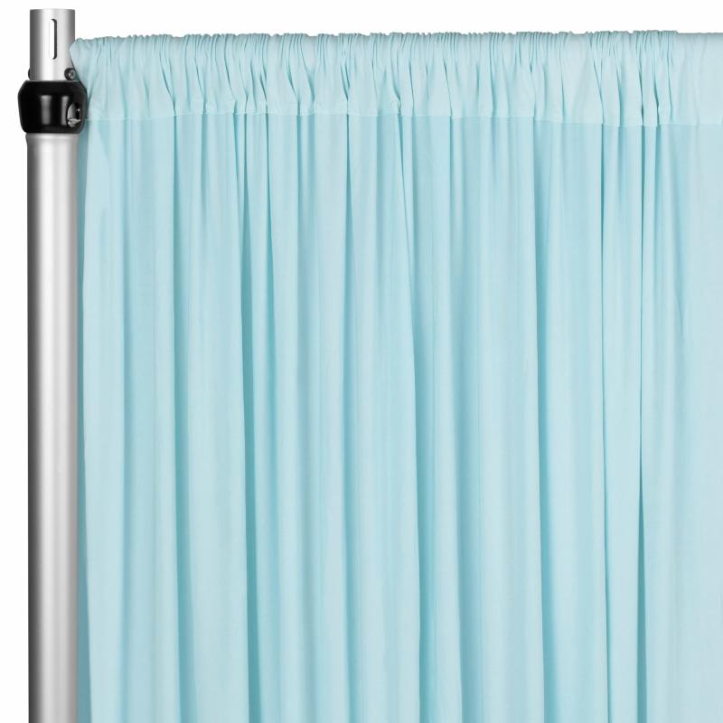 Backdrop Draping |   Spandex 4-Way Stretch Backdrop Drape Curtain 16Ft H X 60" W – Baby Blue Backdrop Draping Baby Blue