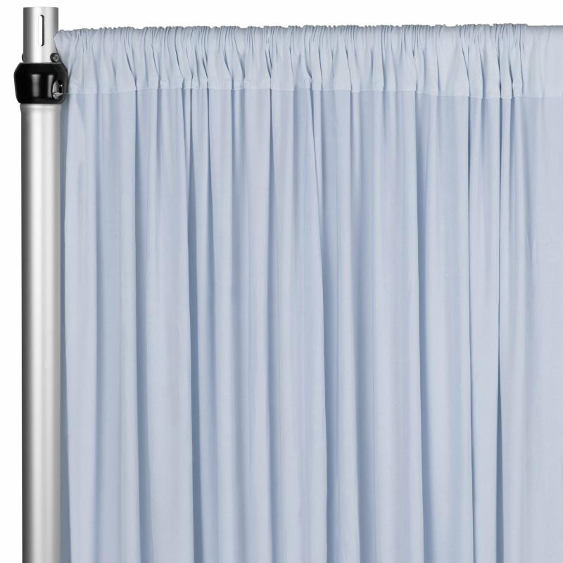 Backdrop Draping |   Spandex 4-Way Stretch Backdrop Drape Curtain 16Ft H X 60" W – Dusty Blue Backdrop Draping Backdrop Draping