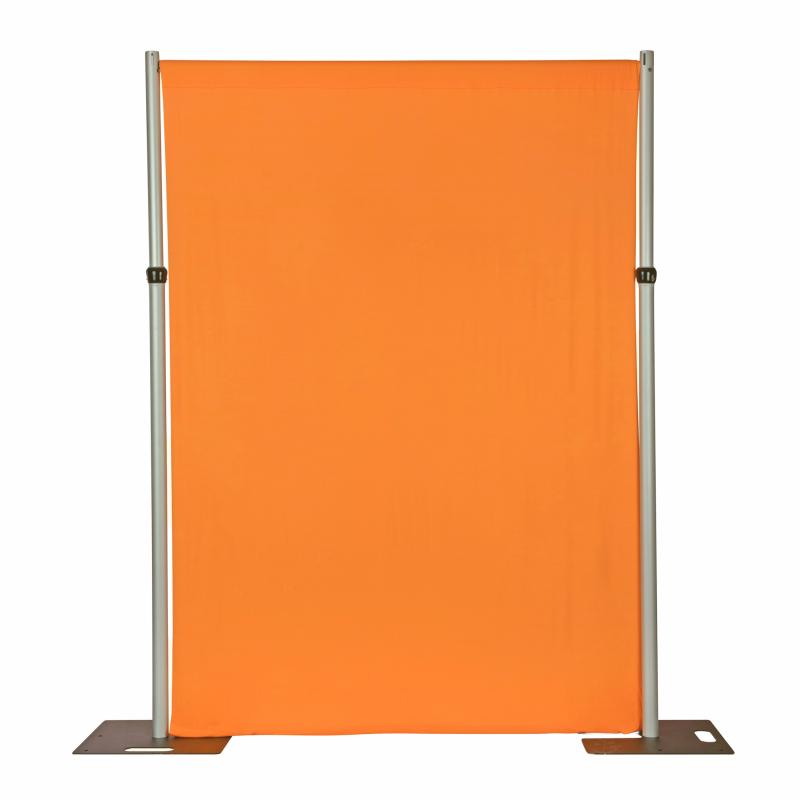 Backdrop Draping |   Spandex 4-Way Stretch Backdrop Drape Curtain 18Ft H X 60" W – Orange Backdrop Draping Backdrop Draping