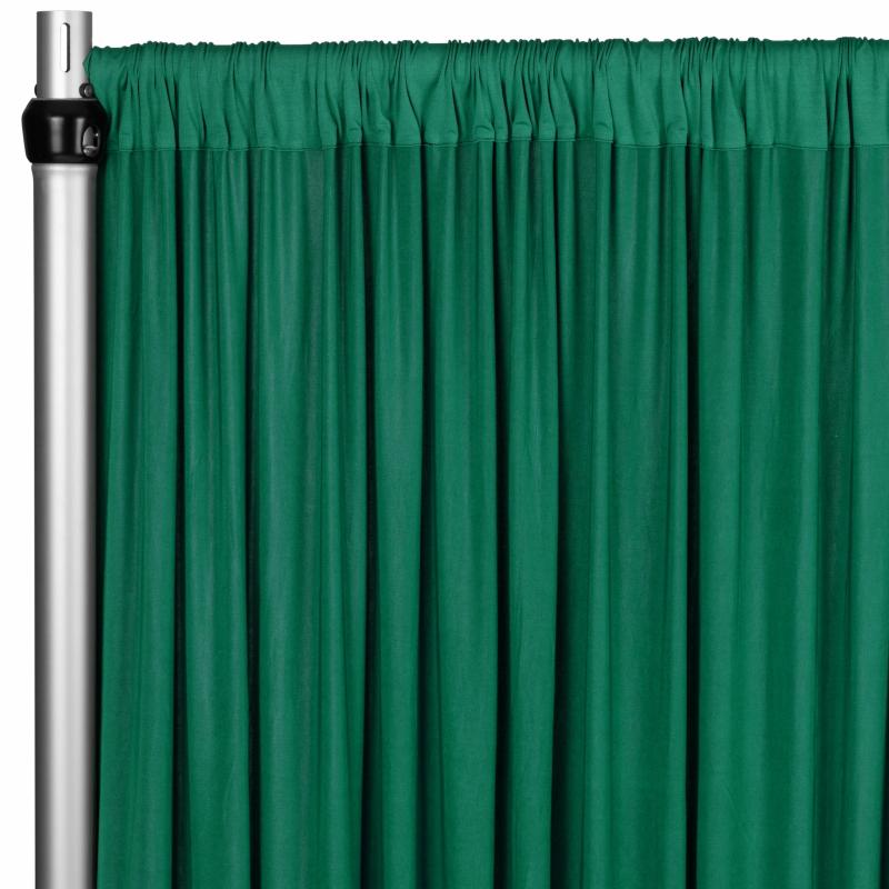 Backdrop Draping |   Spandex 4-Way Stretch Drape Curtain 10Ft H X 60" W – Emerald Green Backdrop Draping Backdrop Draping