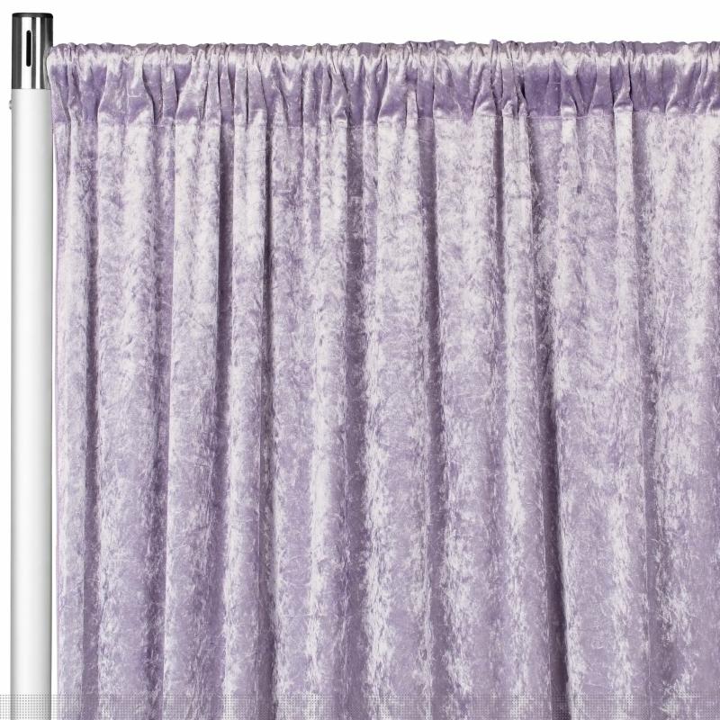 Backdrop Draping |   Velvet 10Ft H X 52" W Drape/Backdrop Curtain Panel – Wisteria Backdrop Draping Backdrop Draping