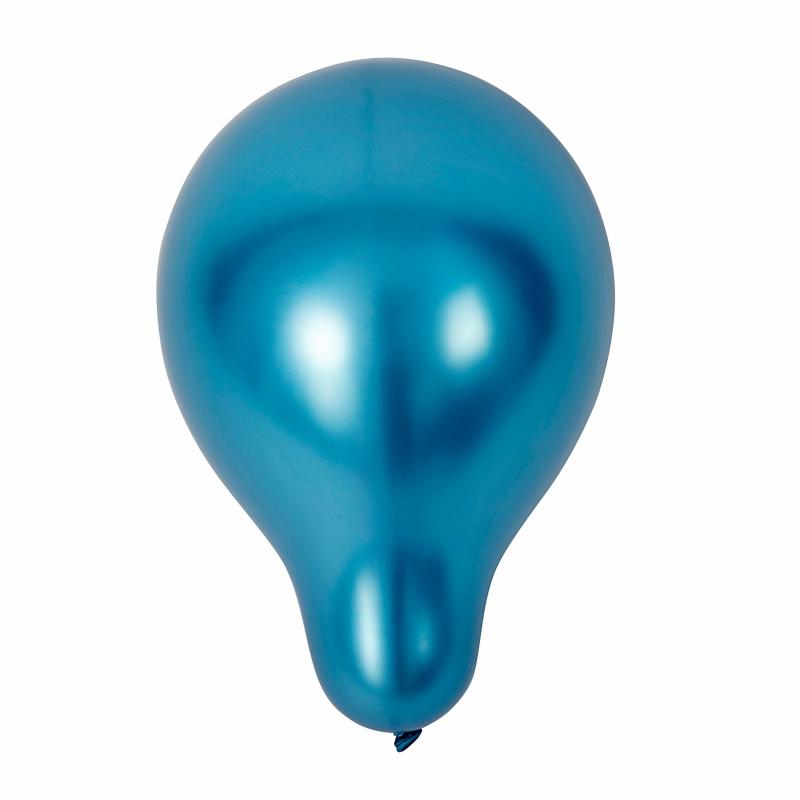 Balloon Supplies |   Metallic Blue 10" Chrome Latex Balloons | 50 Pcs Balloon Supplies Balloon Supplies