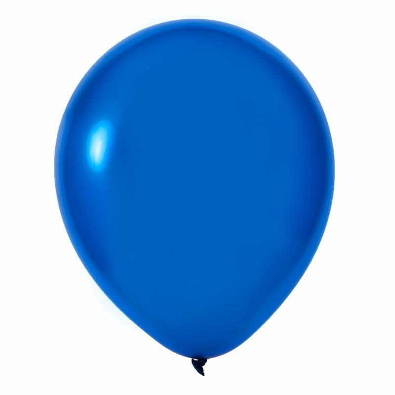 Balloon Supplies |   Metallic Blue 12" Chrome Latex Balloons | 50 Pcs Balloon Supplies Balloon Supplies