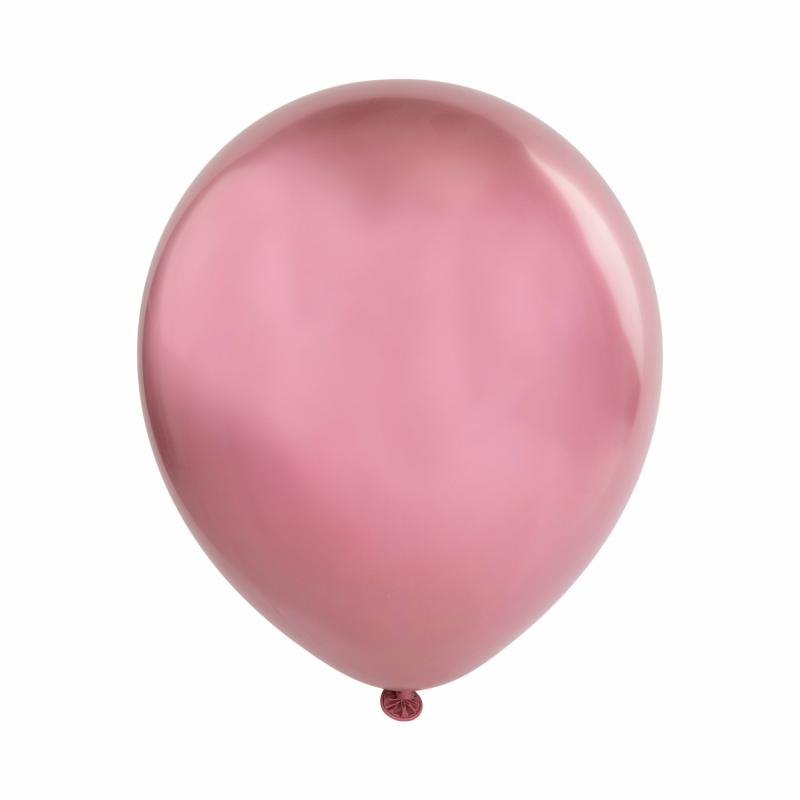 Balloon Supplies |   Metallic Dusty Rose 12" Chrome Latex Balloons | 50 Pcs Balloon Supplies Balloon Supplies