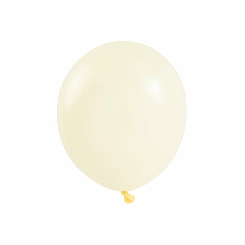 Balloon Supplies |   Pastel Yellow 5" Matte Latex Balloons | 100 Pcs Balloon Supplies Balloon Supplies