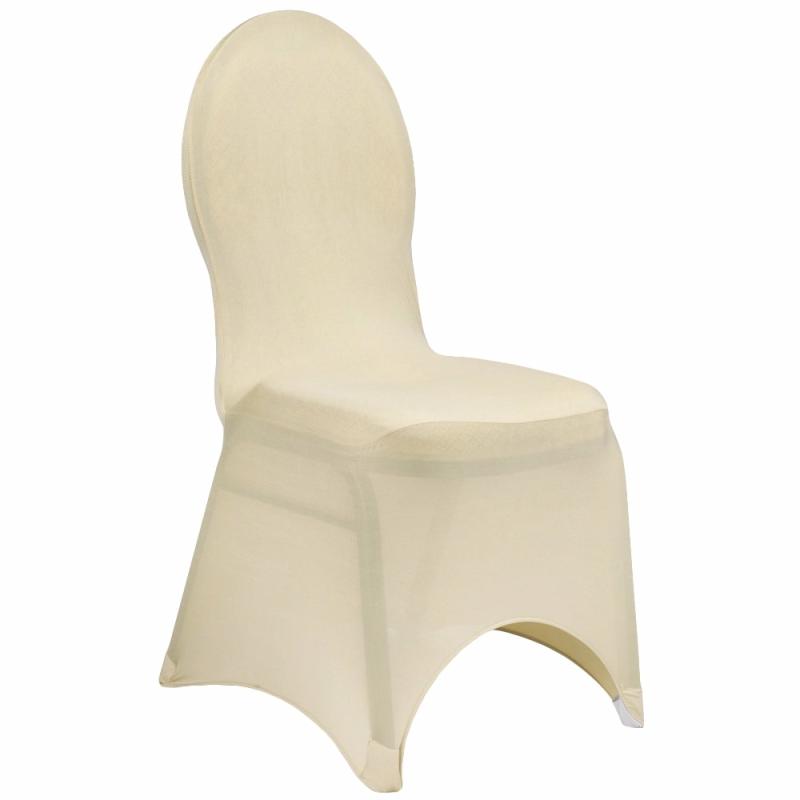 Banquet Chair Covers |   Spandex Banquet Chair Cover – Champagne Banquet Chair Covers Banquet Chair Covers