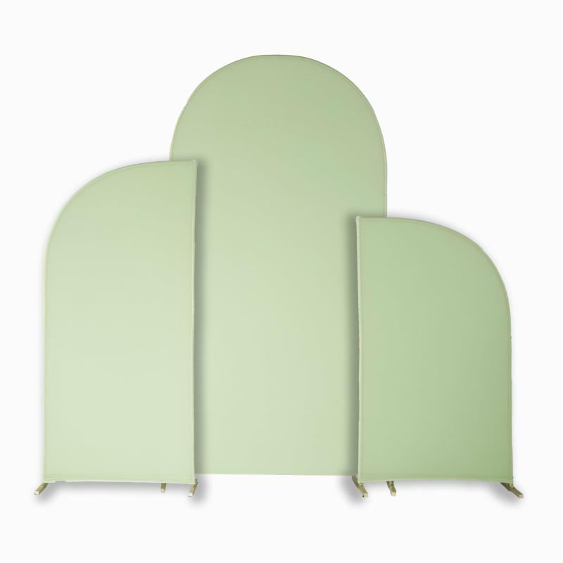 Beads & Crystal Backdrops |   Spandex Arch Covers For Chiara Frame Backdrop 3Pc/Set – Mint Green Arches Arches