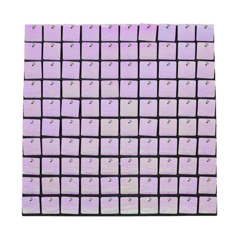 Beads & Crystal Backdrops |   Spangle Shimmer Sequin Wall Panel Backdrops (24 Panels) – Iridescent Pink Beads & Crystal Backdrops Beads & Crystal Backdrops