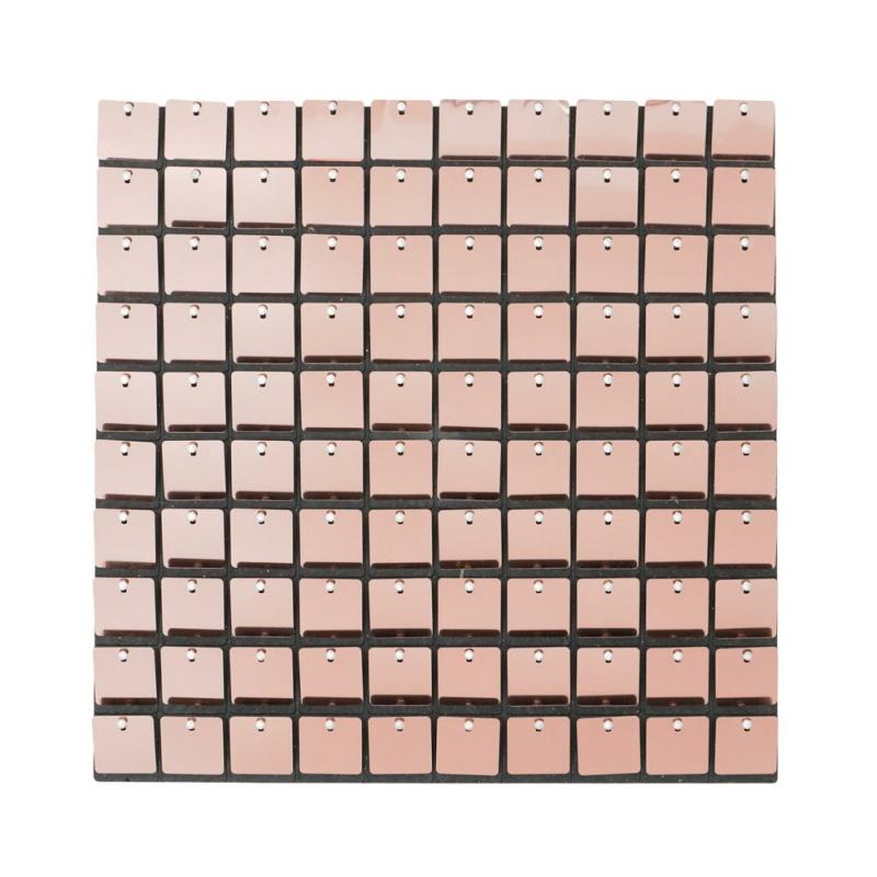 Beads & Crystal Backdrops |   Spangle Shimmer Sequin Wall Panel Backdrops (24 Panels) – Rose Gold Beads & Crystal Backdrops Beads & Crystal Backdrops