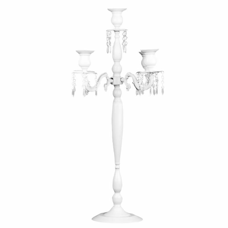 Candelabras |   36" Candelabra Tabletop Centerpiece – White Candelabras Candelabras