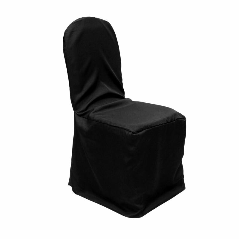 Chair Covers |   Polyester Banquet Chair Cover – Black Banquet Chair Covers Banquet Chair Covers