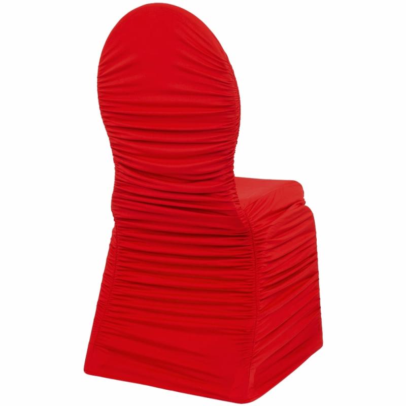 Chair Covers |   Ruched Fashion Spandex Banquet Chair Cover – Red Banquet Chair Covers Banquet Chair Covers