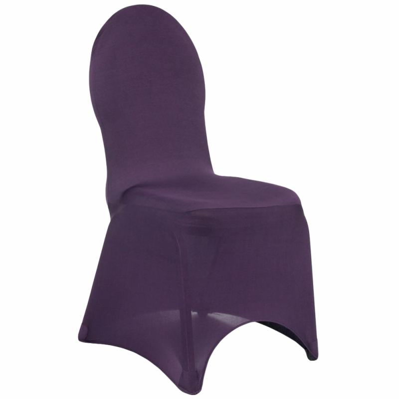 Chair Covers |   Spandex Banquet Chair Cover – Eggplant/Plum Banquet Chair Covers Banquet Chair Covers