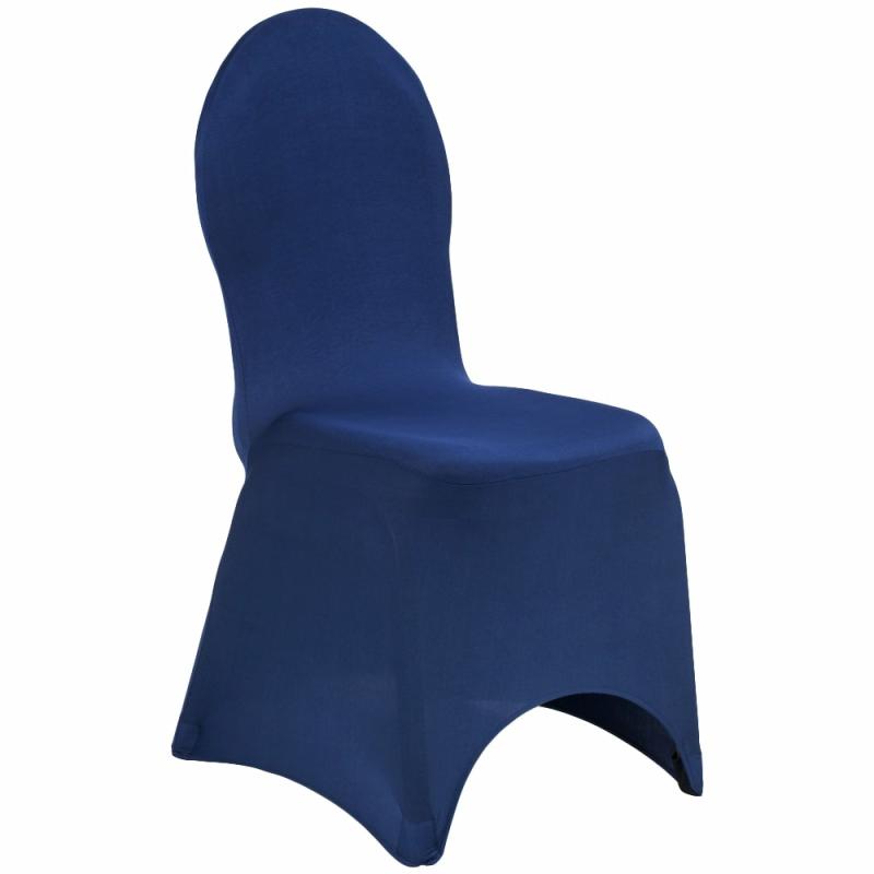 Chair Covers |   Spandex Banquet Chair Cover – Navy Blue Banquet Chair Covers Banquet Chair Covers