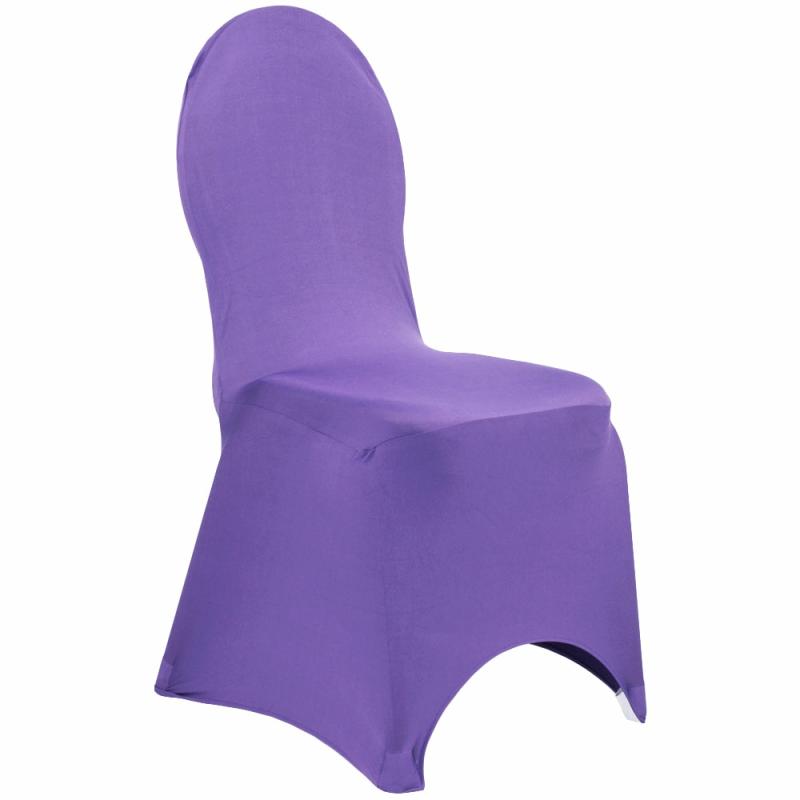 Chair Covers |   Spandex Banquet Chair Cover – Purple Banquet Chair Covers Banquet Chair Covers