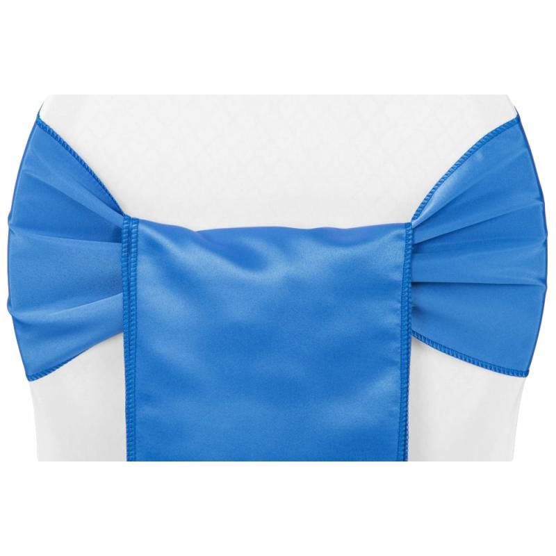 Chair Sashes & Bands |   Lamour Satin Chair Sash – Royal Blue Chair Covers & Chair Sashes Chair Sashes & Bands