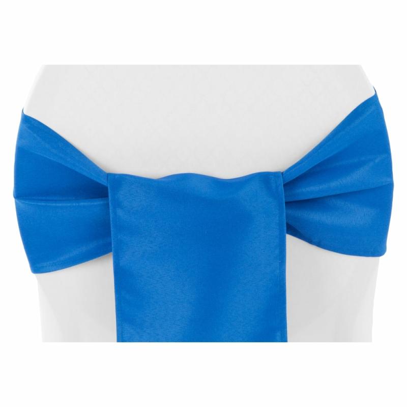 Chair Sashes & Bands |   Polyester Chair Sash/Tie – Royal Blue Chair Covers & Chair Sashes Chair Sashes & Bands