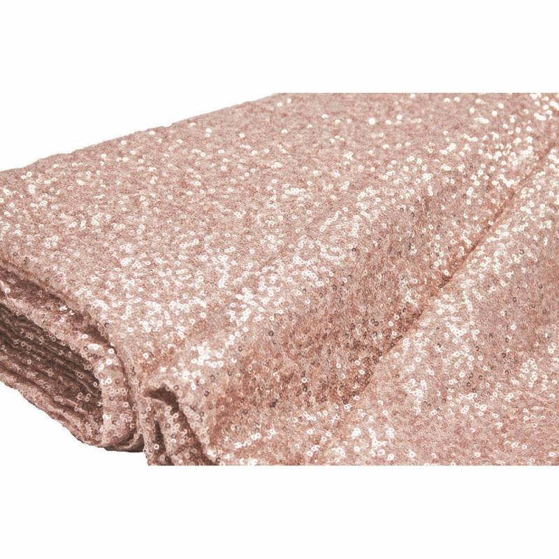 Fabric Rolls |   10 Yards Glitz Sequins Fabric Bolt – Blush/Rose Gold Backdrop Stands & Drapes Blush,Rose Gold