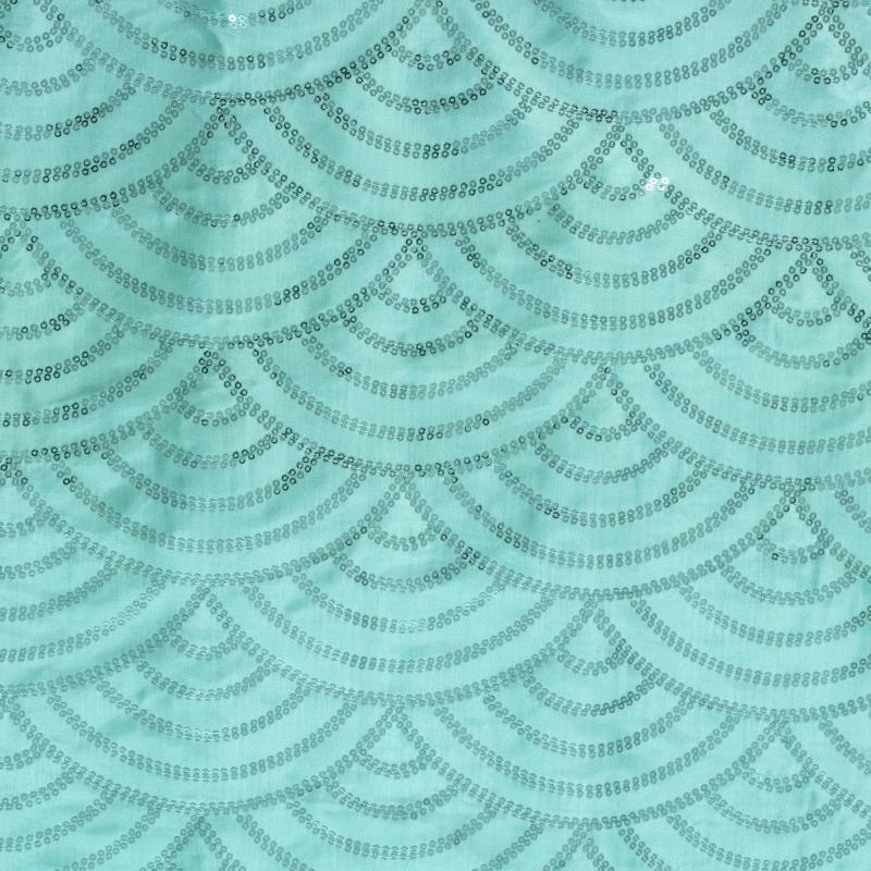 Fabric Rolls |   Mermaid Scale Sequin Fabric Roll 10 Yards – Turquoise Backdrop Stands & Drapes Fabric Rolls