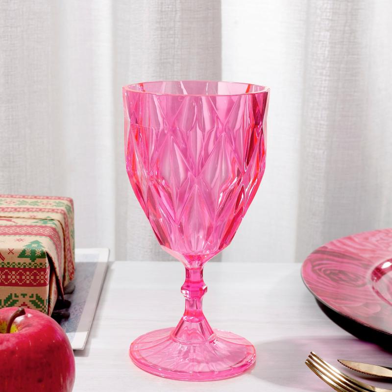 Goblets |   Pink Vintage Acrylic Goblets (6 Pcs/Pk) Charger Plates & Napkins Goblets