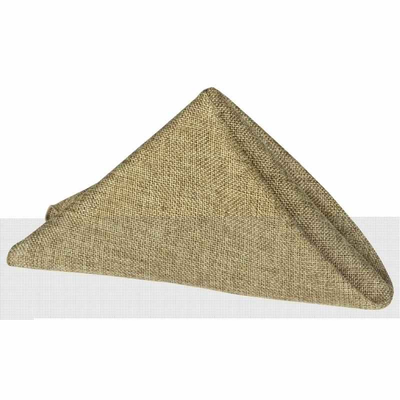 Napkin Linens |   Faux Burlap Linen Napkin 20"X20" – Natural Tan Charger Plates & Napkins Napkin Linens