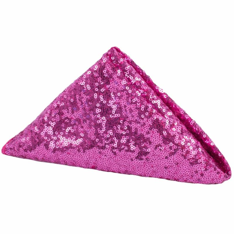 Napkin Linens |   Glitz Sequin Napkin 20"X20" – Fuchsia Charger Plates & Napkins Fuchsia