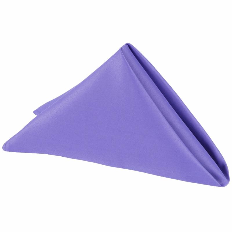 Napkin Linens |   Lamour Satin Napkin 20"X20" – Purple Charger Plates & Napkins Napkin Linens