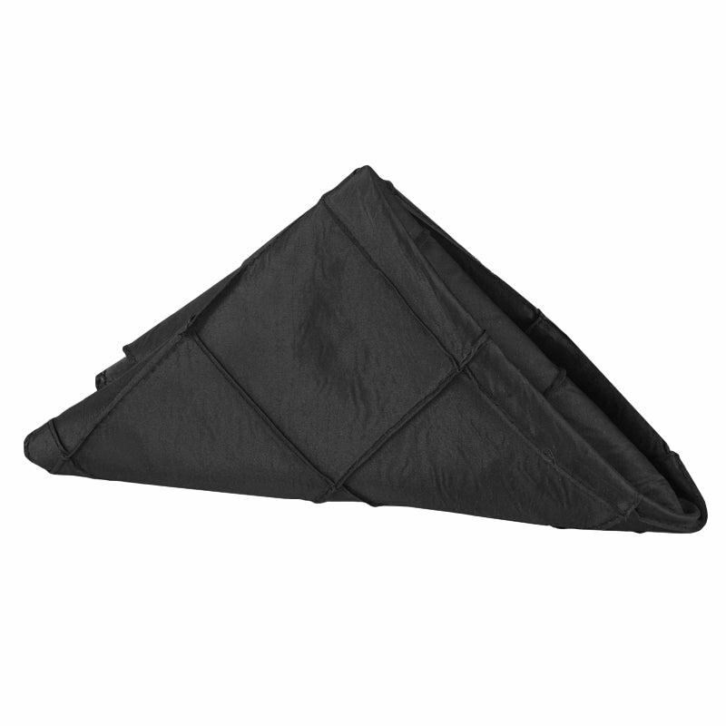 Napkin Linens |   Pintuck Napkin 20"X20" – Black Charger Plates & Napkins Black