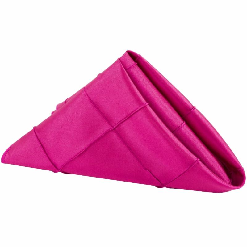 Napkin Linens |   Pintuck Napkin 20"X20" – Fuchsia Charger Plates & Napkins Fuchsia