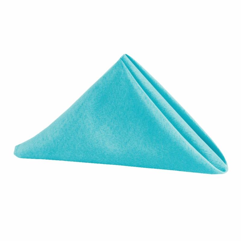 Napkin Linens |   Polyester Napkin 20"X20" – Aqua Blue Charger Plates & Napkins Aqua Blue