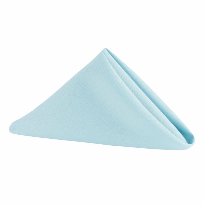 Napkin Linens |   Polyester Napkin 20"X20" – Baby Blue Charger Plates & Napkins Baby Blue