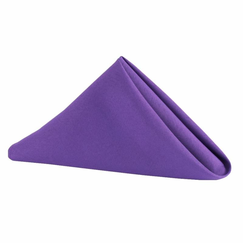 Napkin Linens |   Polyester Napkin 20"X20" – Purple Charger Plates & Napkins Napkin Linens